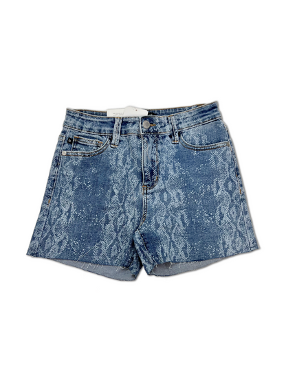 Judy Blue Snake Print Shorts