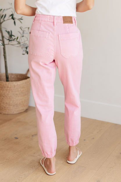 Judy Blue Pink Denim Jogger