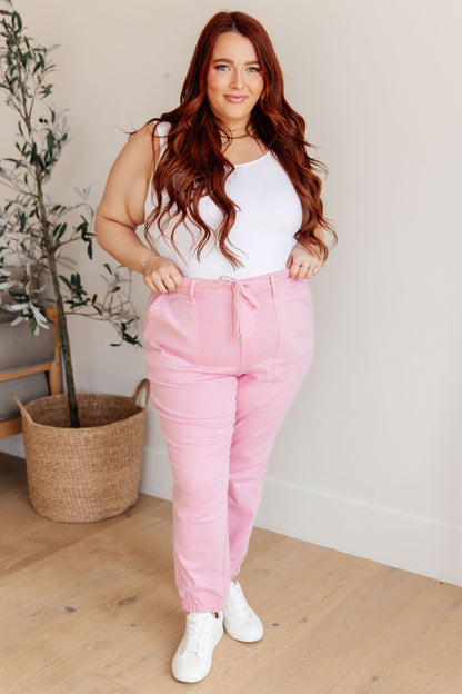 Judy Blue Pink Denim Jogger