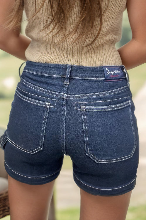 Judy Blue Mid Rise Carpenter Shorts