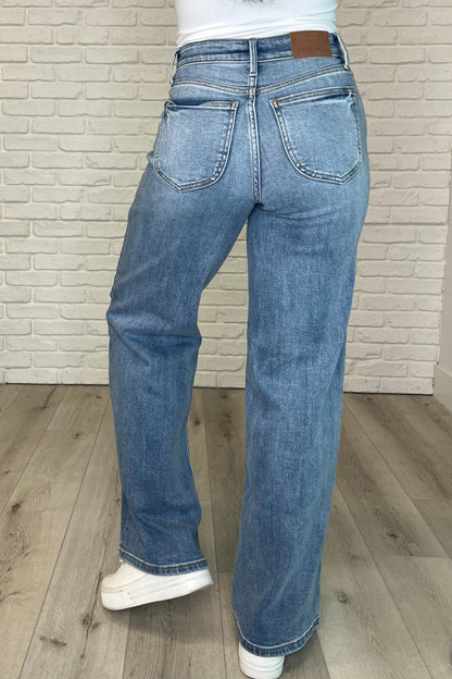 Judy Blue High Rise Vintage Wash Retro Wide Leg