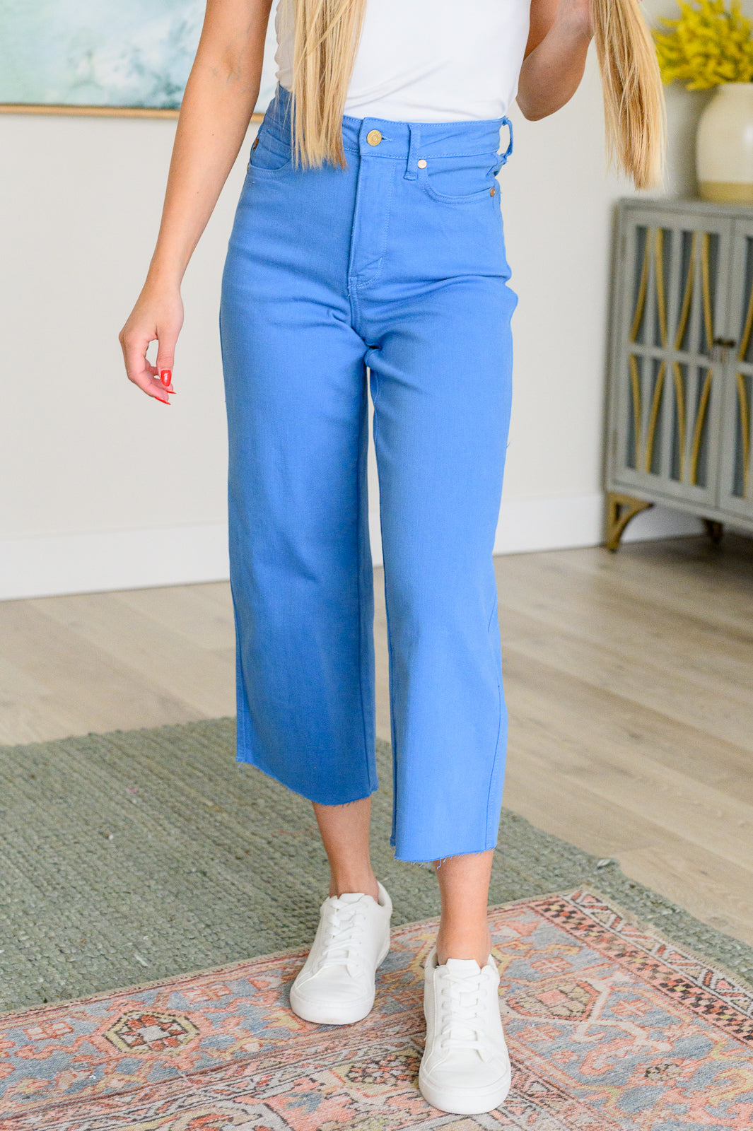 Judy Blue Blue Tummy Control Crop Denim