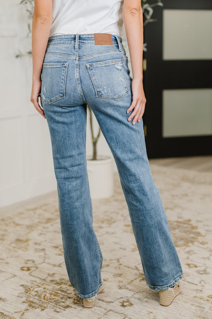Judy Blue Mid Rise Vintage Wash Bootcut Jeans
