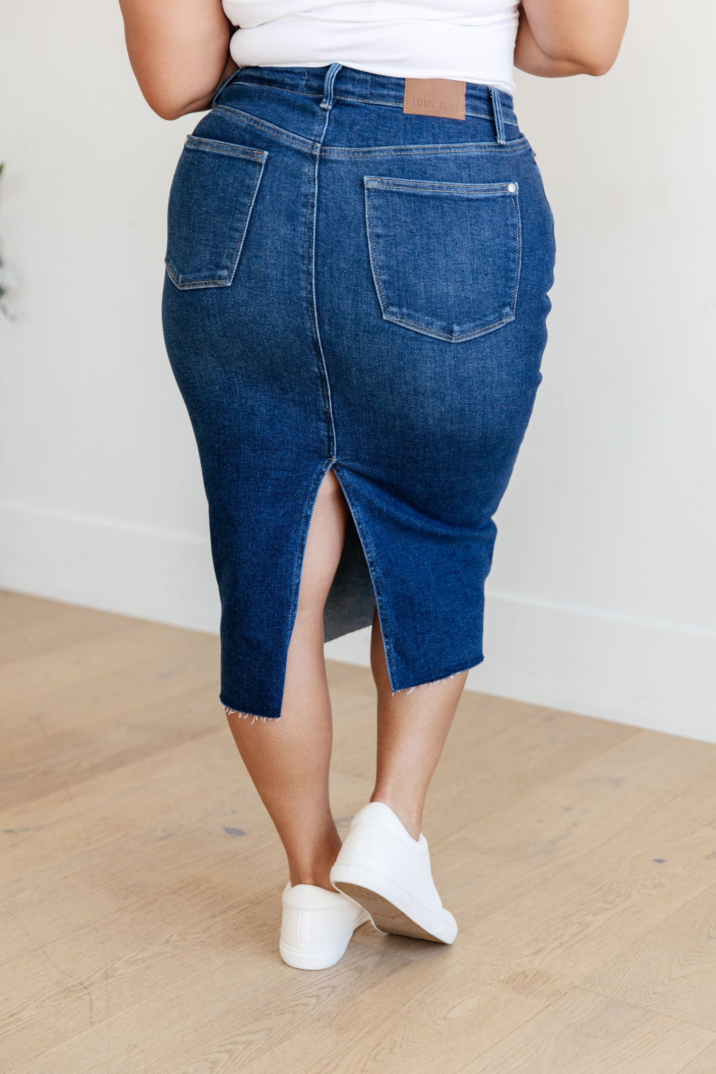 Judy Blue Midi Denim Skirt