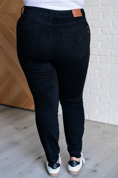 Judy Blue Tummy Control Black Skinny Jeans