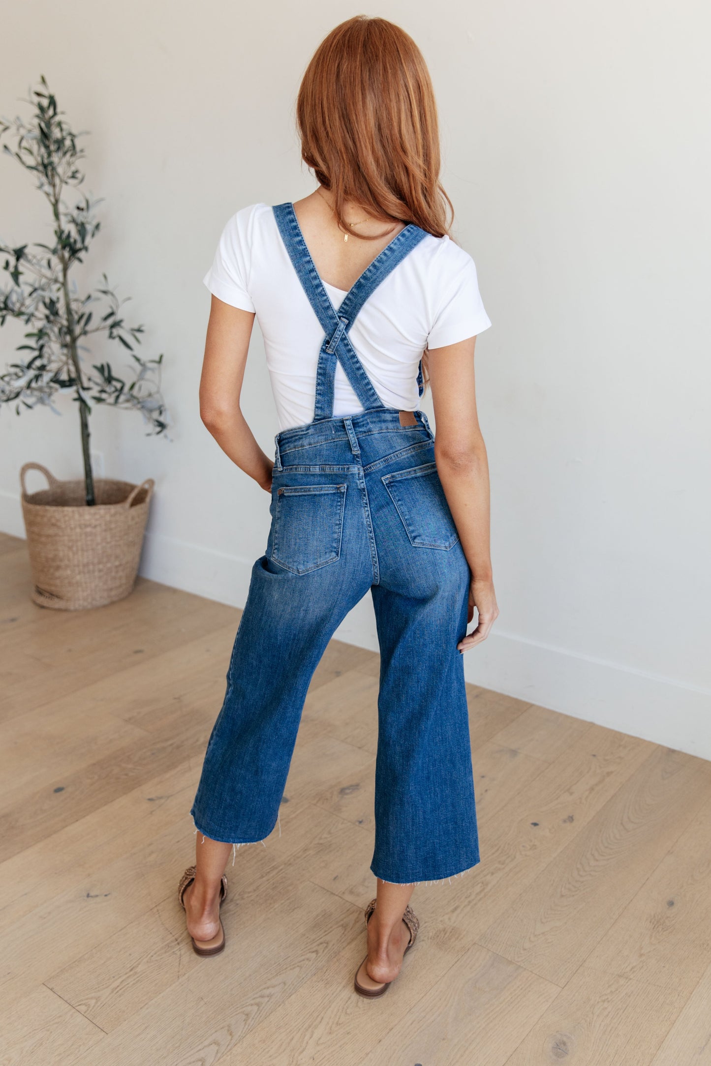 Judy Blue Button Up Crop Overalls