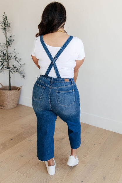 Judy Blue Button Up Crop Overalls