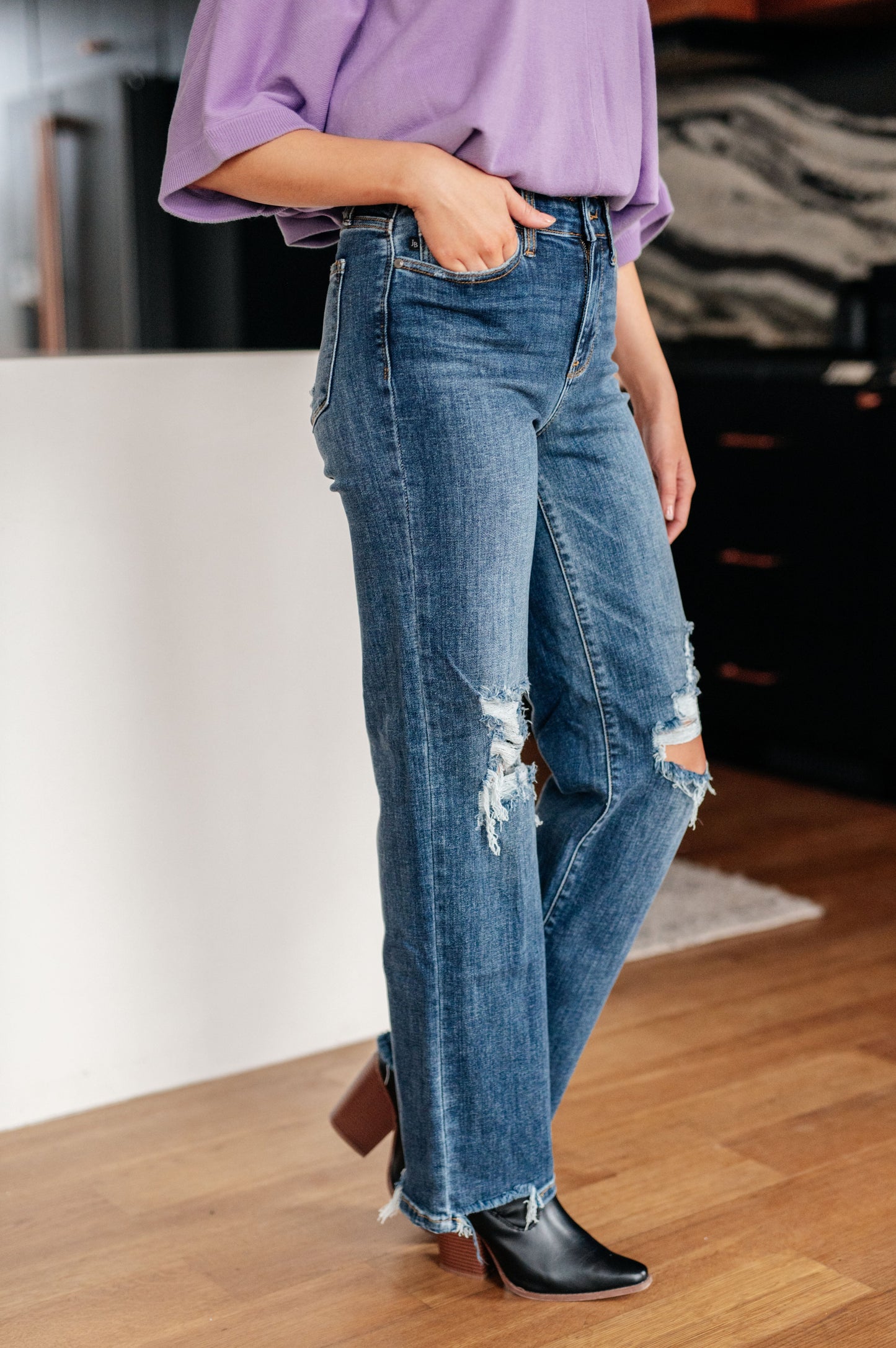 Judy Blue High Rise 90's Straight Jeans