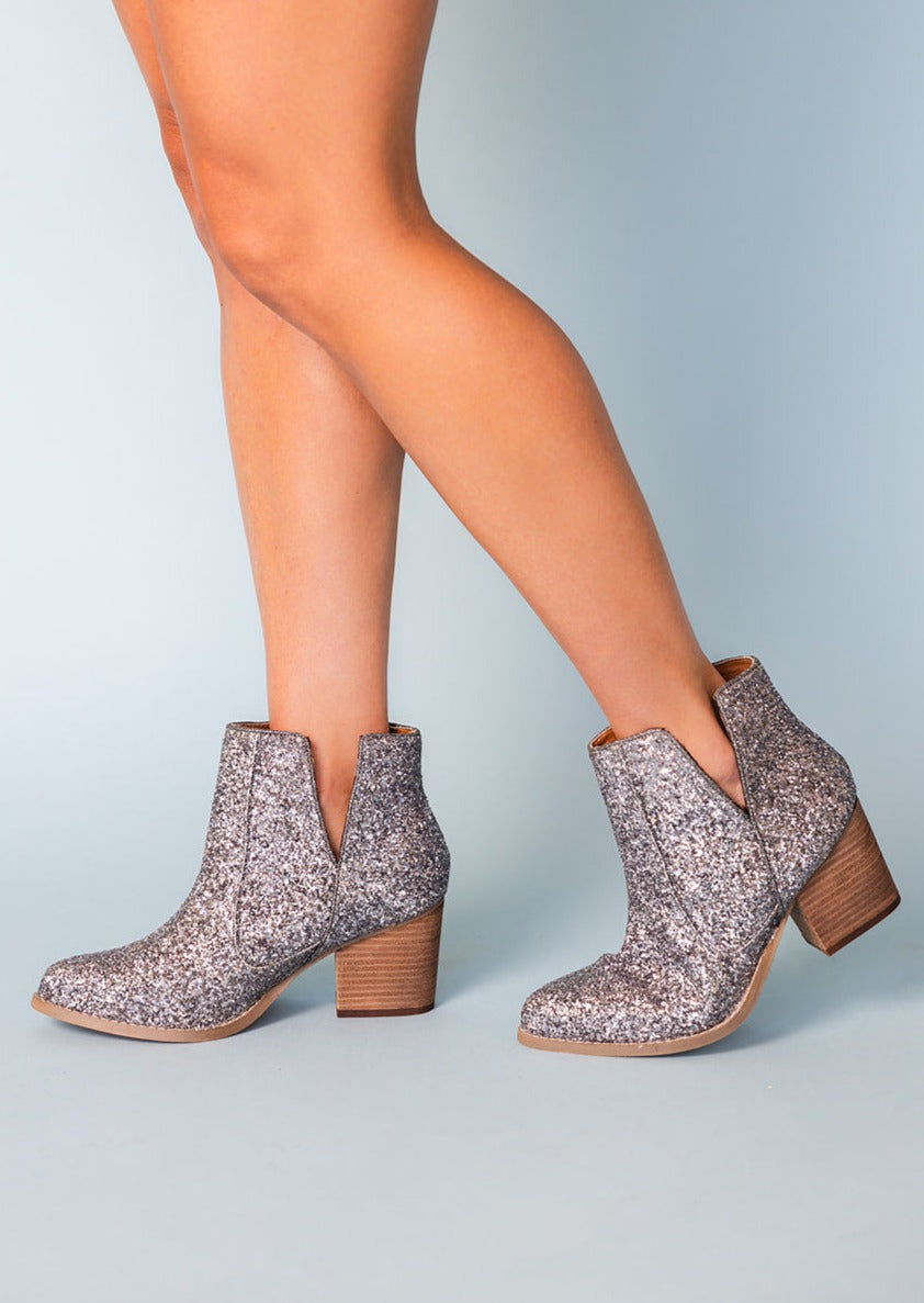 Not Rated Tarim Pewter Booties