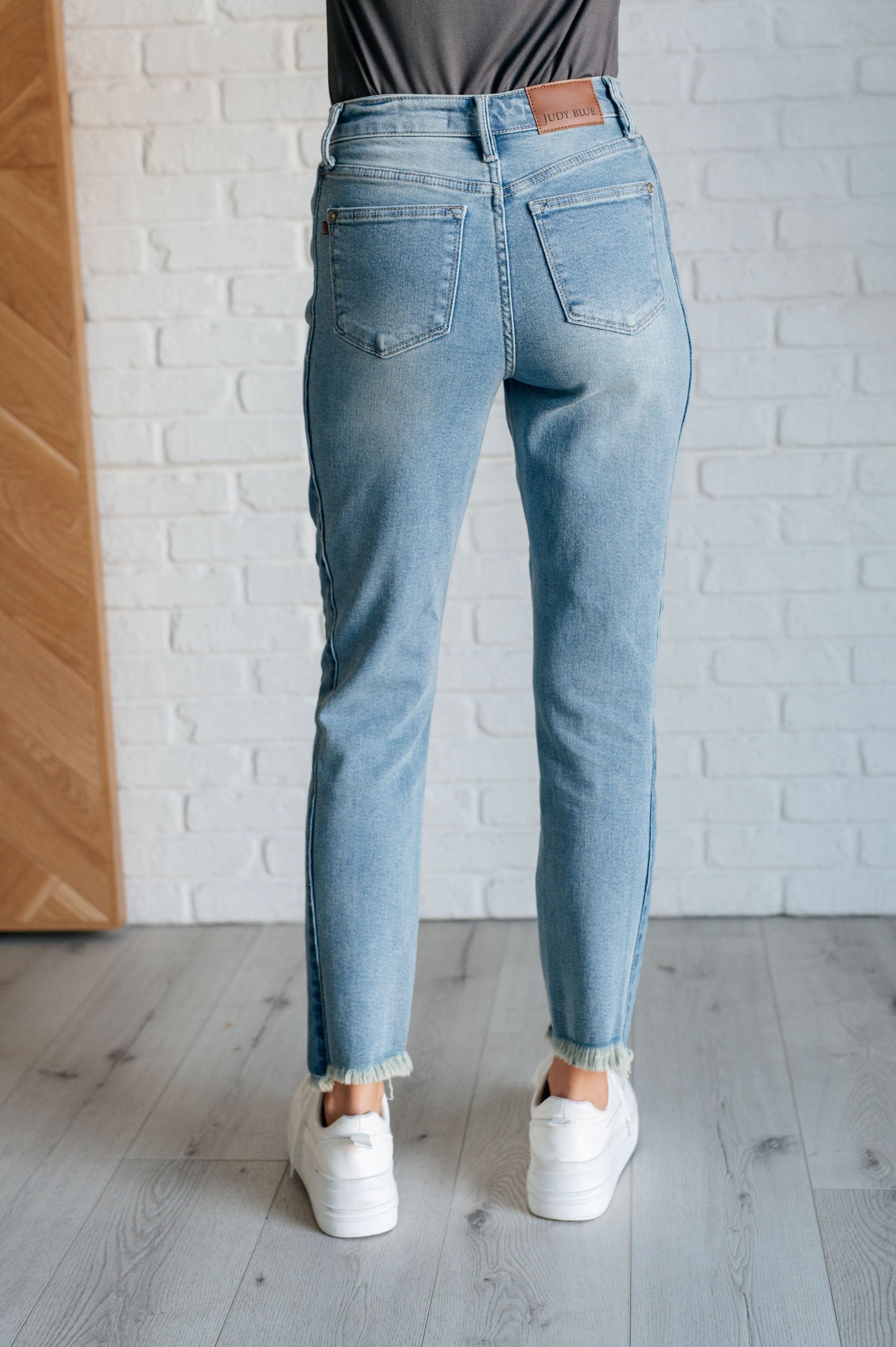 Judy Blue High Rise Side Panel Detail Slim Jeans