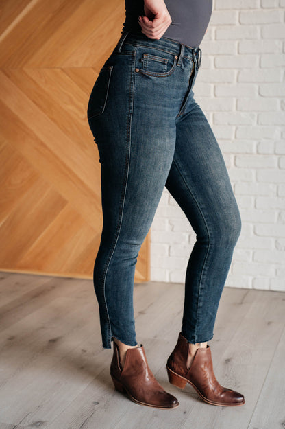 Judy Blue Tummy Control Step Hem Skinny Jeans