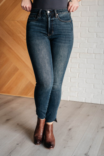 Judy Blue Tummy Control Step Hem Skinny Jeans