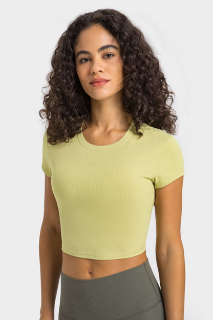 Short Sleeve Crop Tops