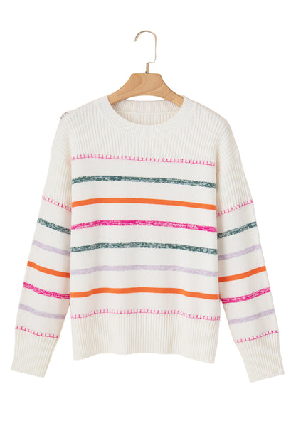 Rainbow Striped Sweater