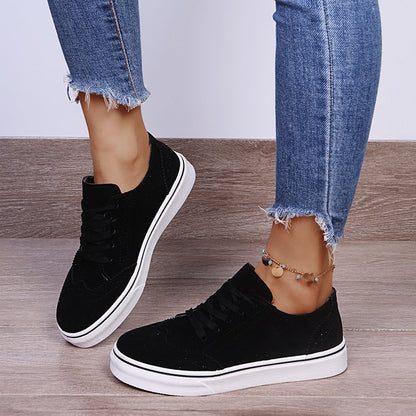 Suede Lace-Up Sneakers