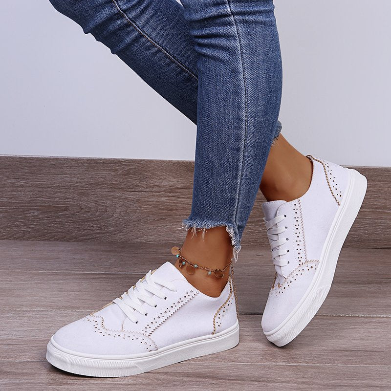 Suede Lace-Up Sneakers