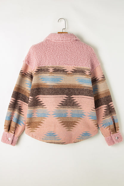 Aztec Sherpa Lined Jacket