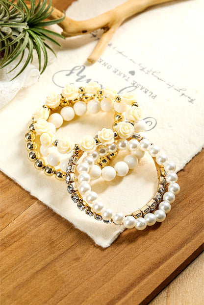 Bohemian Flower Beads Bracelet Set