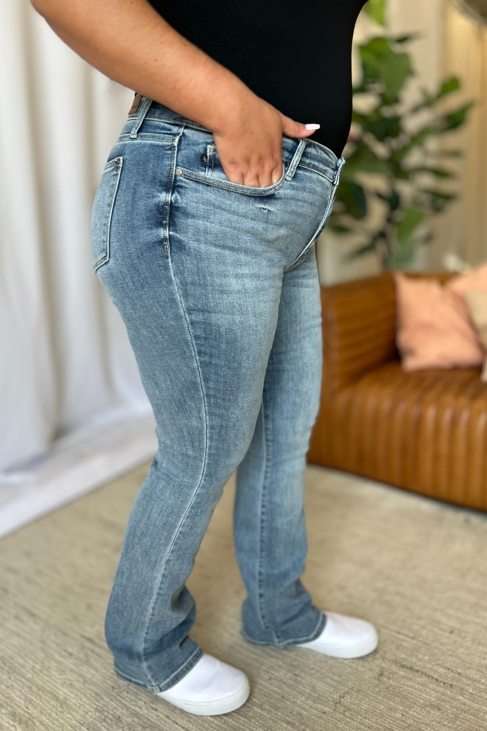 Judy Blue Mid Rise Bootcut Jeans