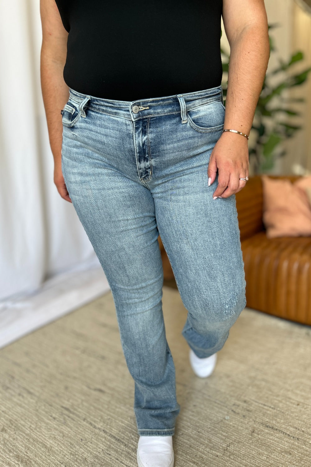 Judy Blue Mid Rise Bootcut Jeans