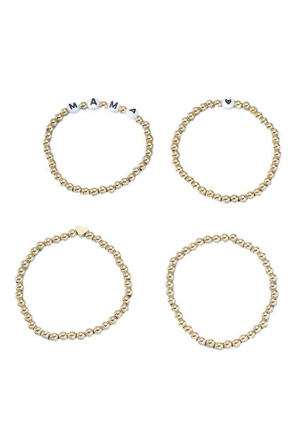 Gold Mama Bracelet Set