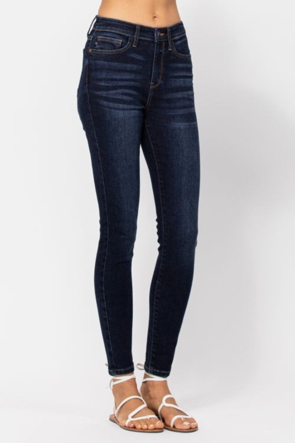 Judy Blue High Waist Handsanded Skinny Jeans