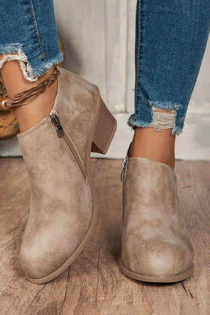 Suede Ankle Booties