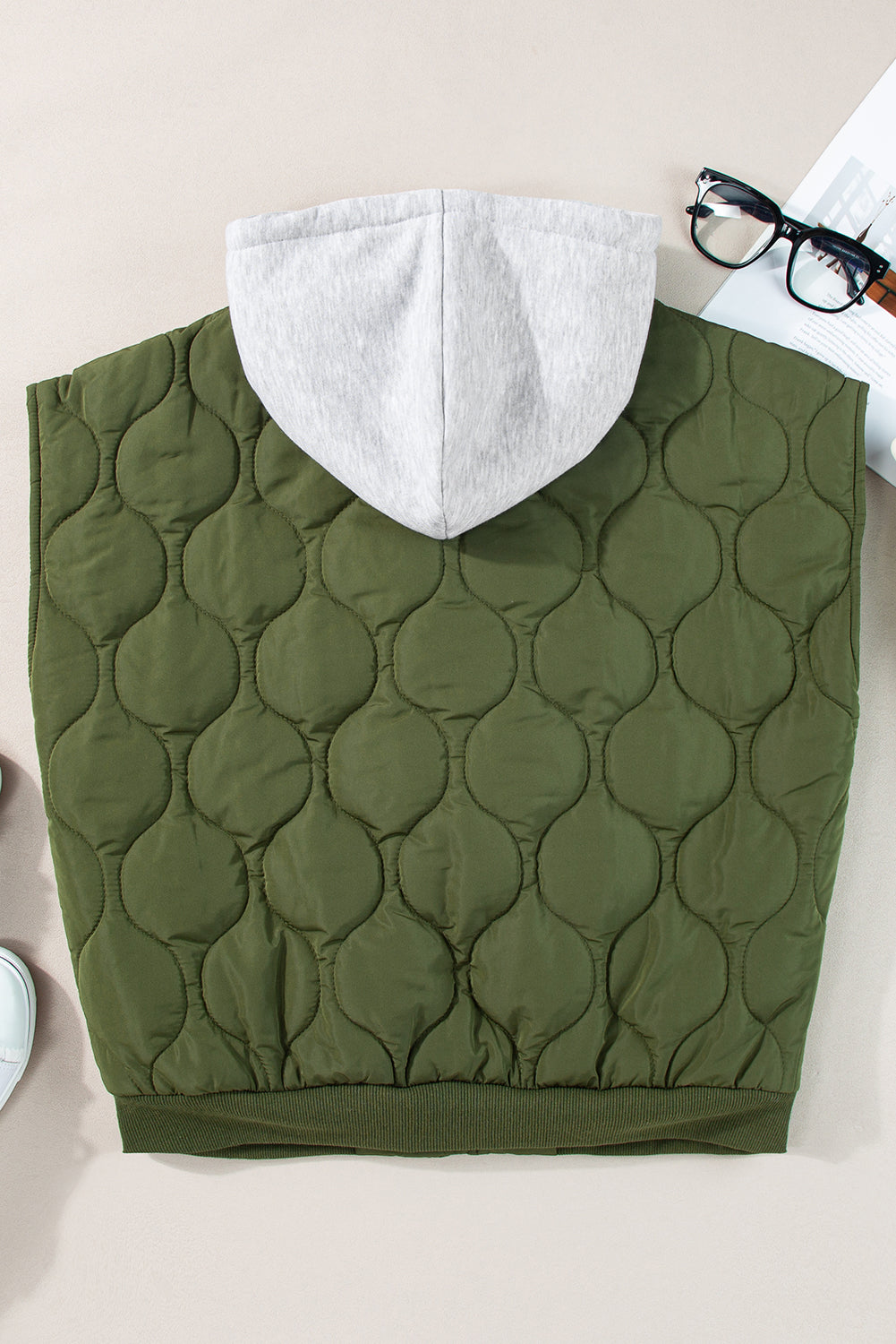 Quilted Hooded Puffer Vest