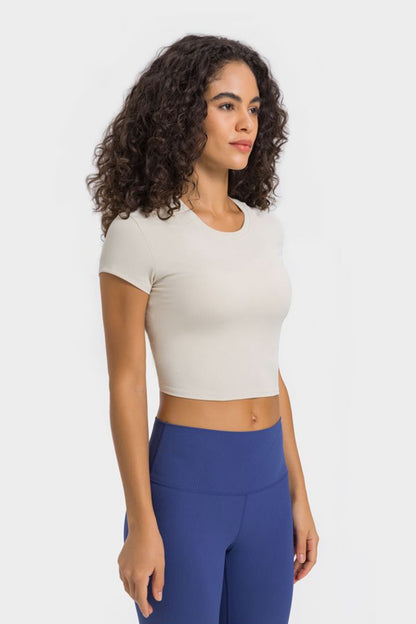 Short Sleeve Crop Tops