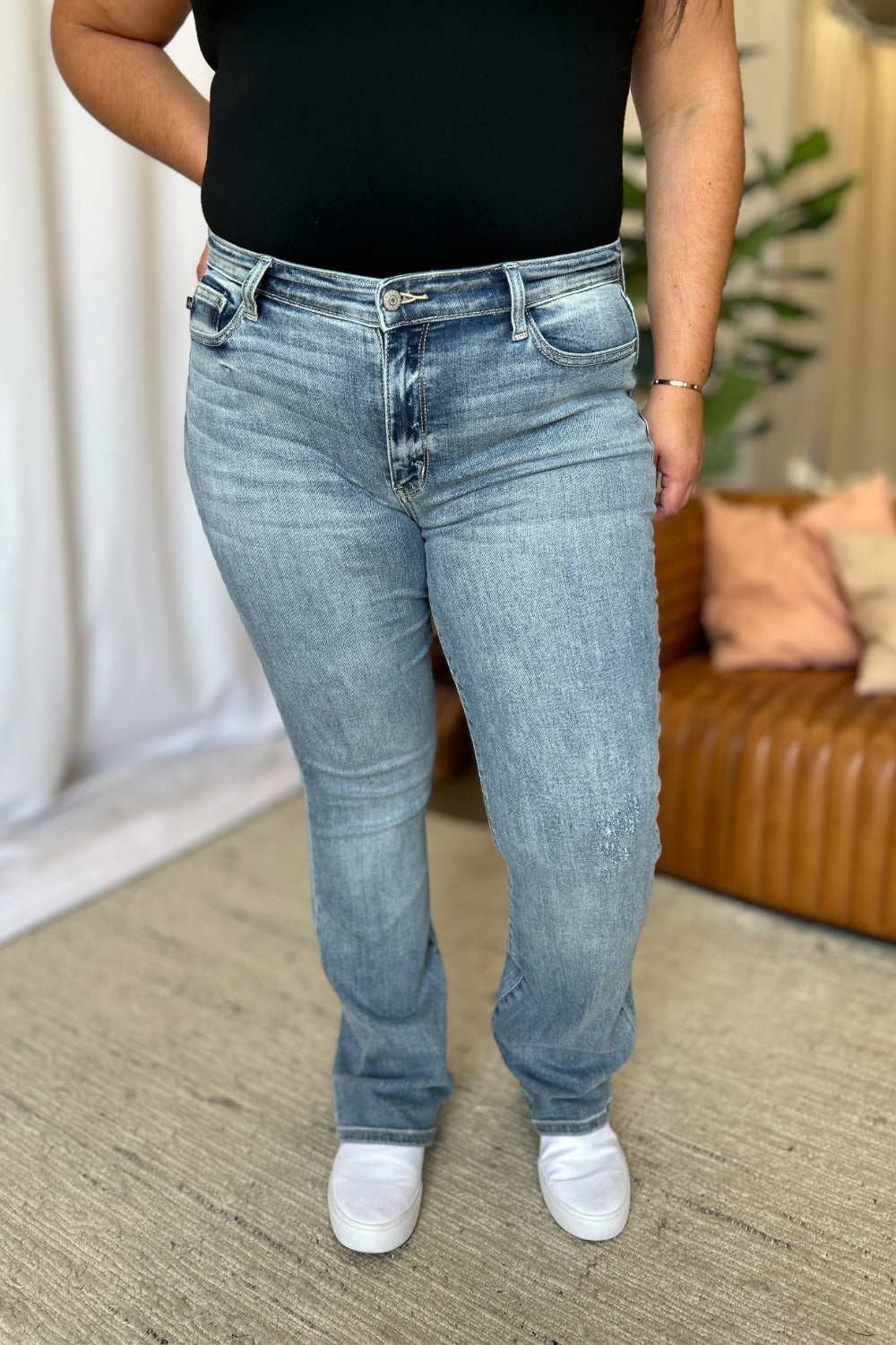 Judy Blue Mid Rise Bootcut Jeans