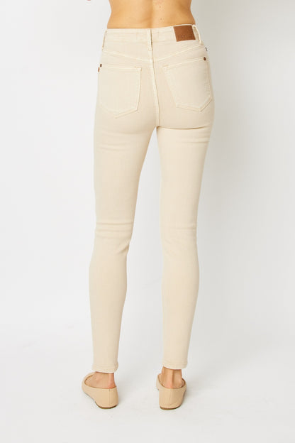 Judy Blue Ivory Tummy Control Skinny Jeans