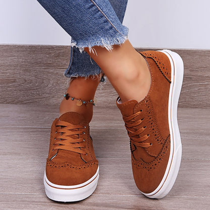 Suede Lace-Up Sneakers