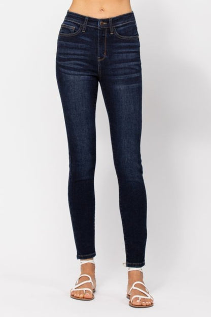 Judy Blue High Waist Handsanded Skinny Jeans