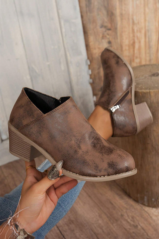 Suede Ankle Booties