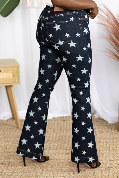 Judy Blue Star Flare Jeans