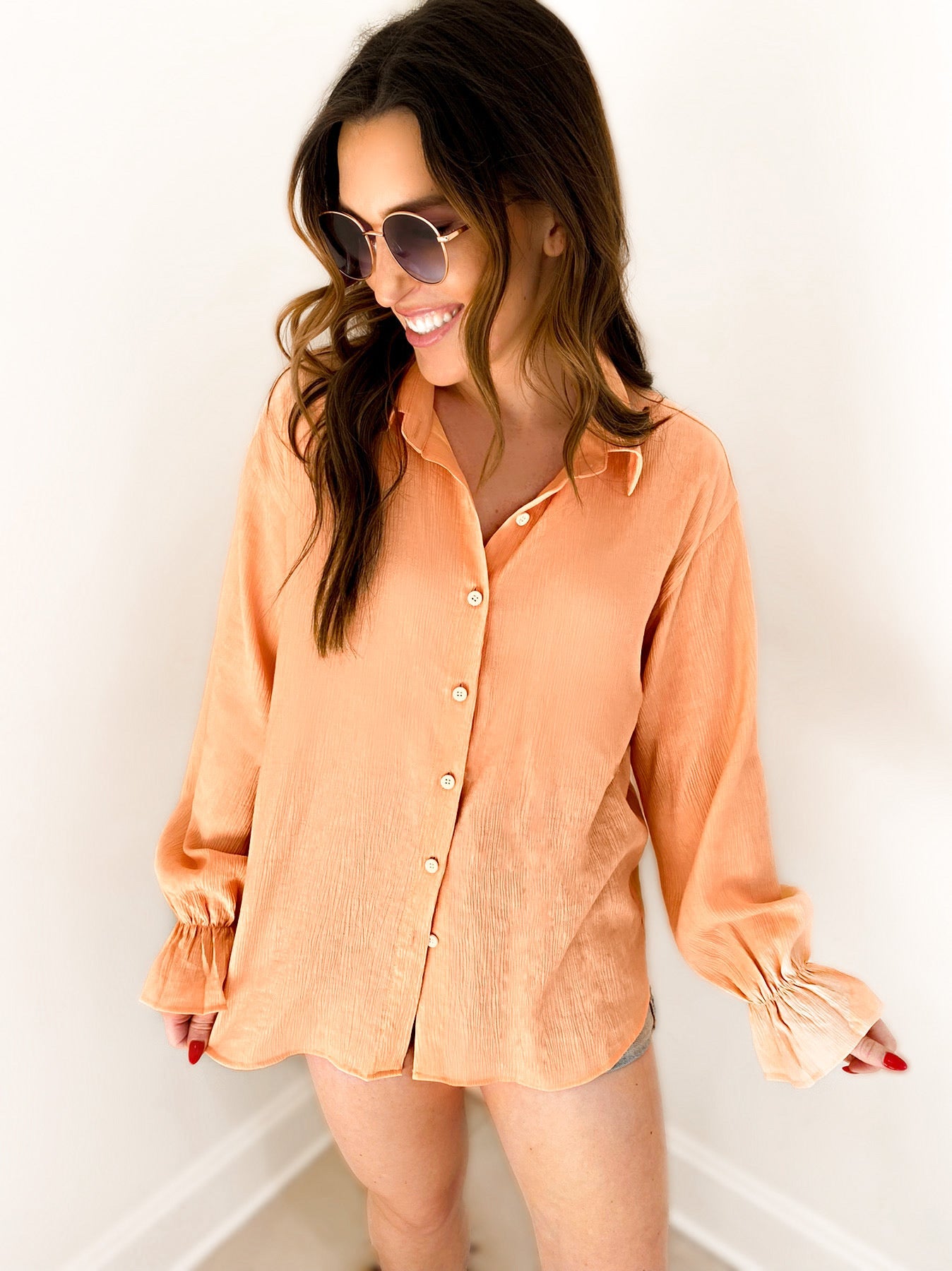 The Georgia Guazy Bell Sleeve Blouse