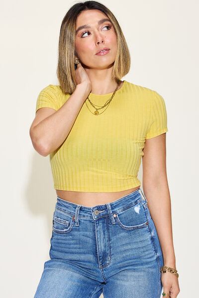 Basic Ribbed Crop Tops