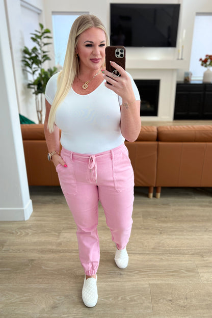 Judy Blue Pink Denim Jogger