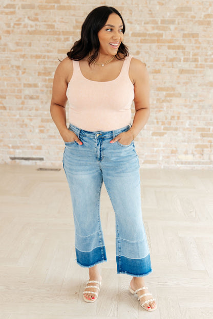 Judy Blue Wide Leg Crop Jeans