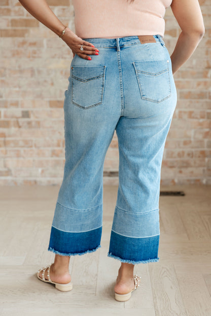 Judy Blue Wide Leg Crop Jeans