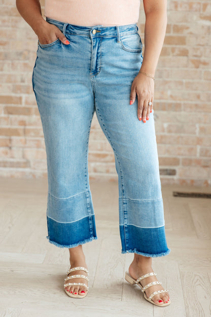 Judy Blue Wide Leg Crop Jeans