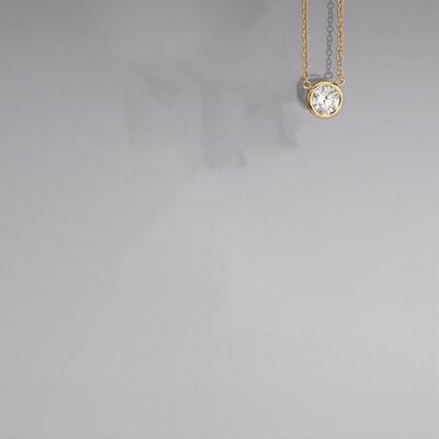 18K Gold-Plated Stainless Steel Pendant Necklace